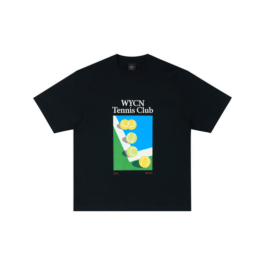 WAH YAN CHING NIN WYCN Tennis Court Loose T-Shirt