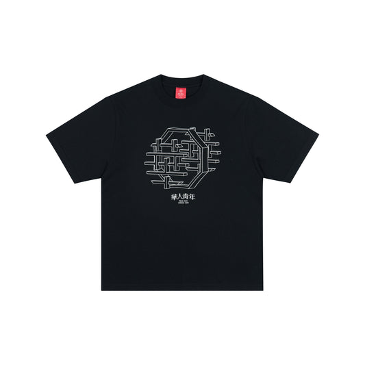 WAH YAN CHING NIN 3D Embroidery T-Shirt