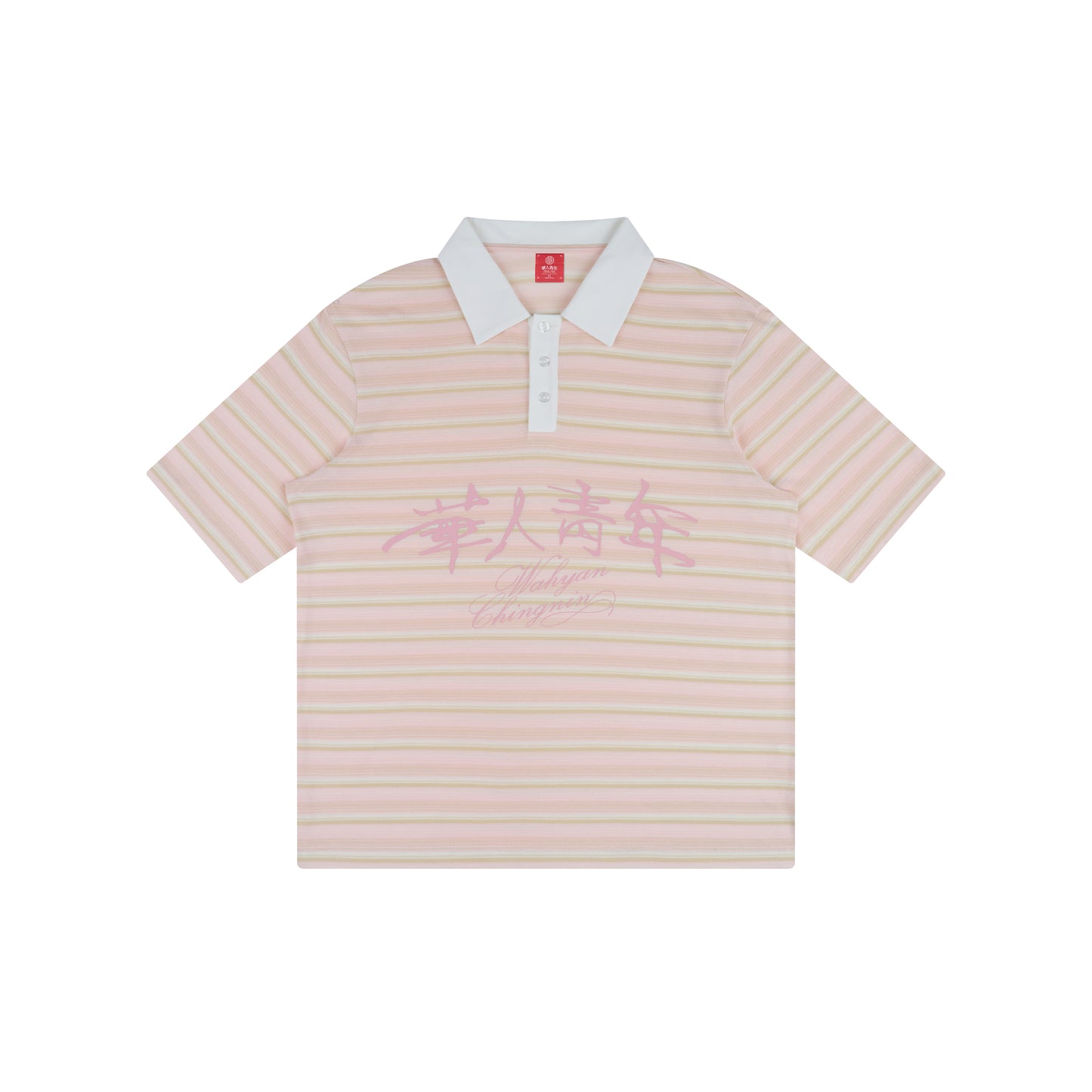 WAH YAN CHING NIN Striped Washed Polo