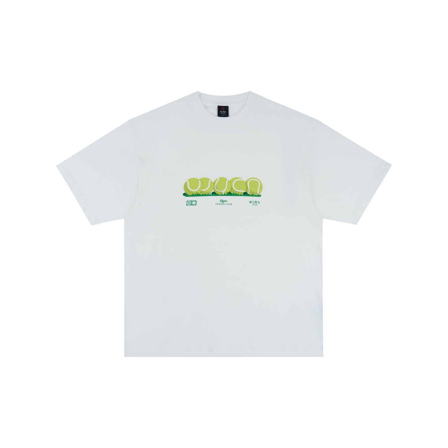 WAH YAN CHING NIN WYCN Tennis Graphic Overfit T-Shirt