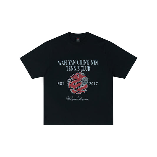 WAH YAN CHING NIN Tennis Dragon Overfit T-Shirt
