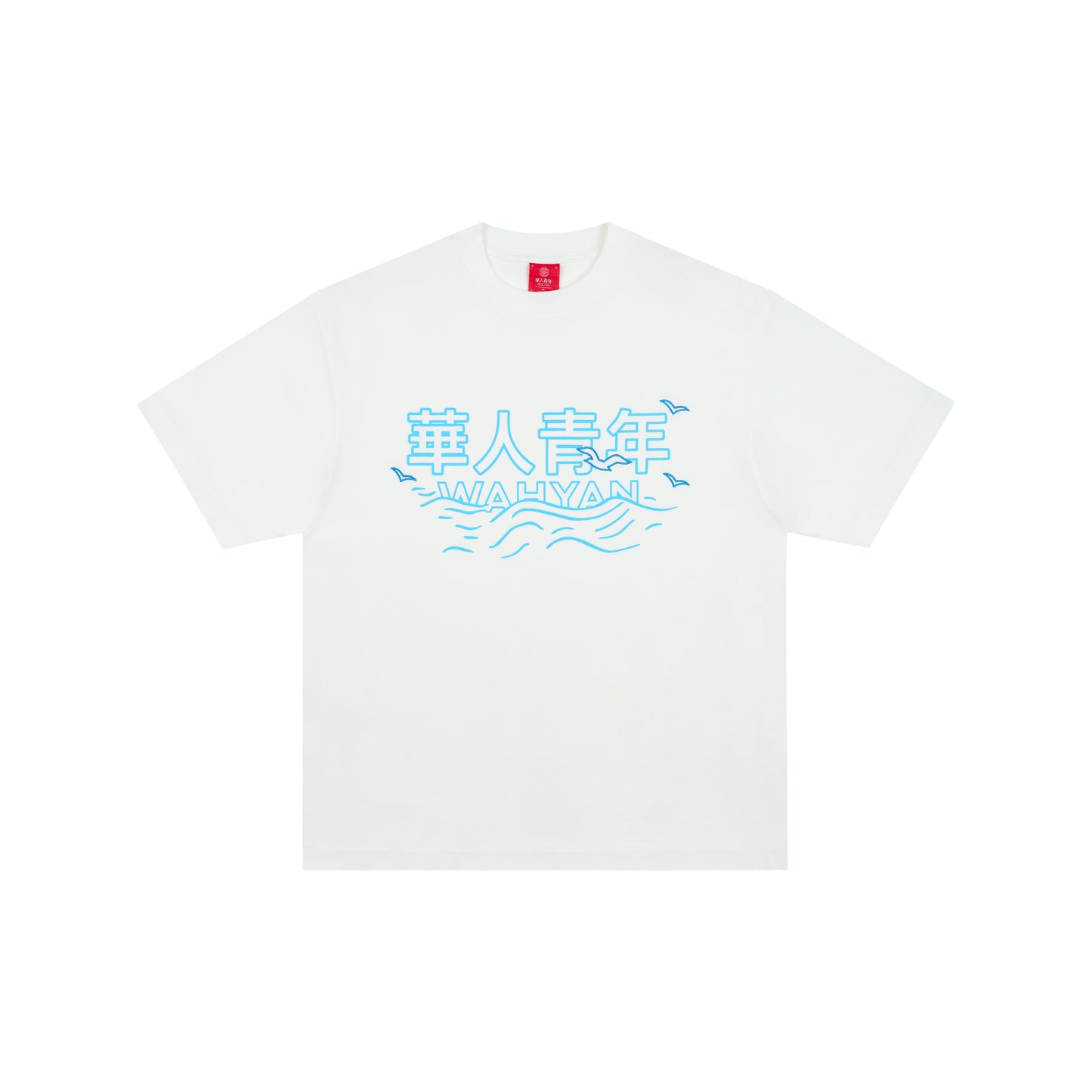 WAH YAN CHING NIN Wave Seagull T-Shirt