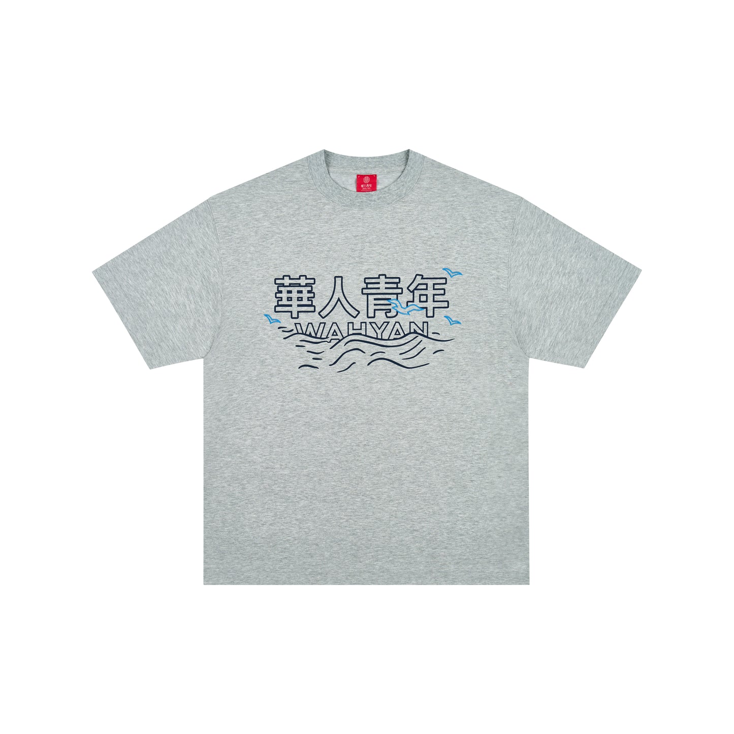 WAH YAN CHING NIN Wave Seagull T-Shirt