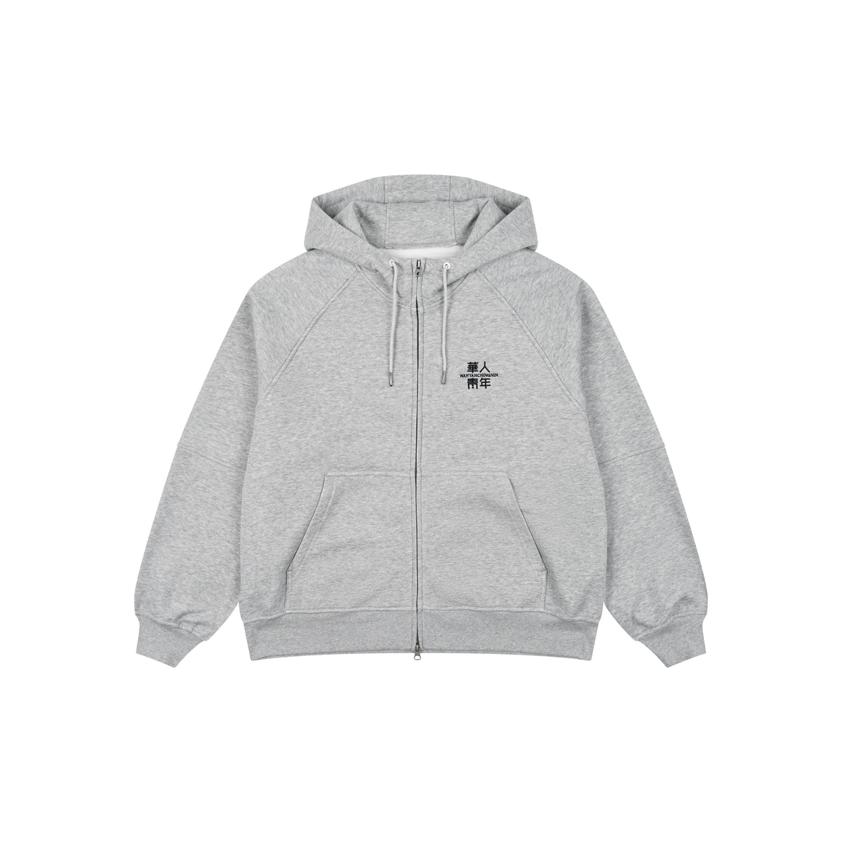 WAH YAN CHING NIN Basic Raglan Zip-up Hoodie