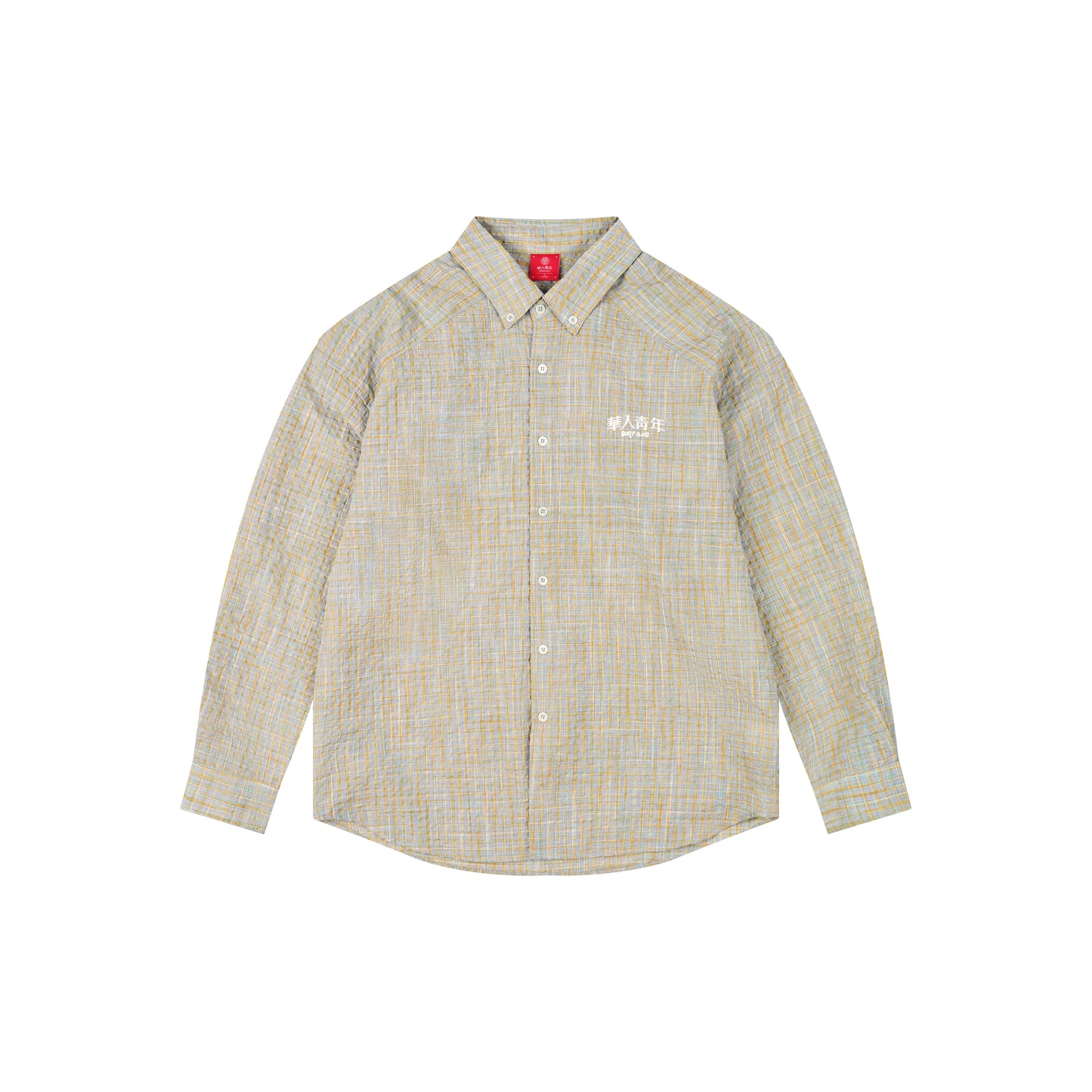 WAH YAN CHING NIN Seersucker Long Sleeve Shirt