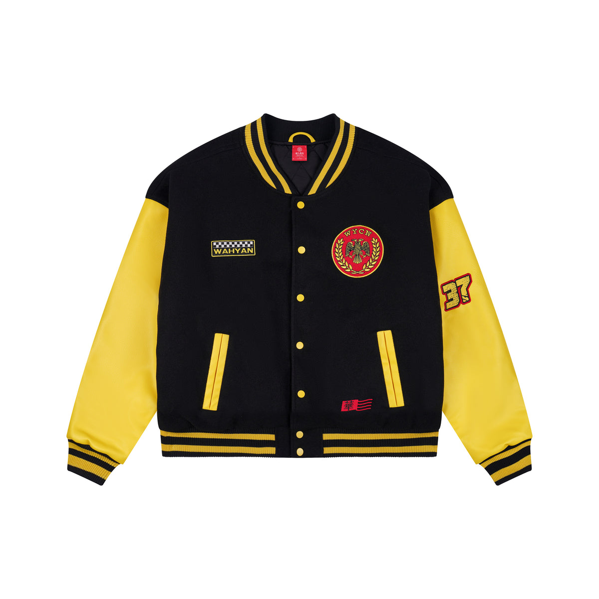 WAH YAN CHING NIN Badge Varsity Jacket