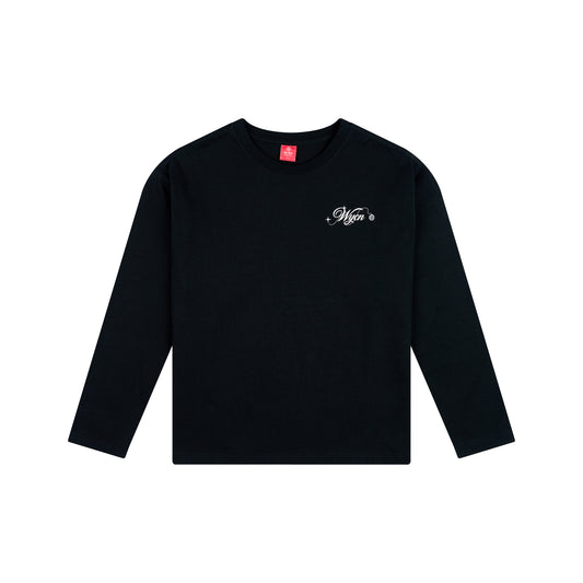 WAH YAN CHING NIN Starlight Letter Long Sleeve T-Shirt