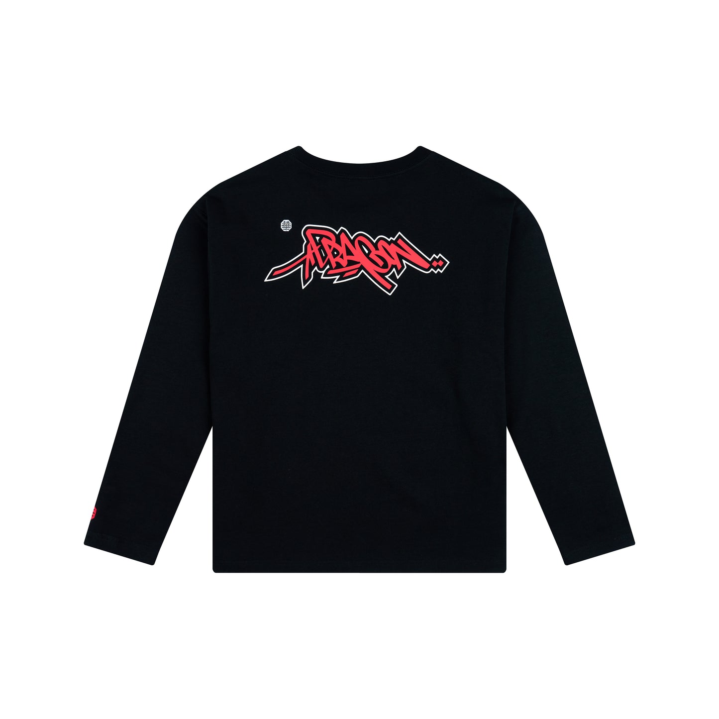 WAH YAN CHING NIN Graffiti Letter Long Sleeve T-Shirt