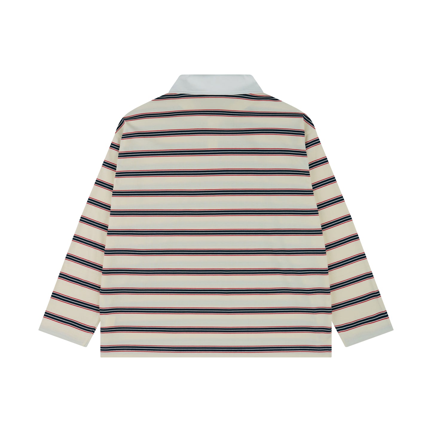 WAH YAN CHING NIN Tennis Dragon Stripe Long Sleeve Polo