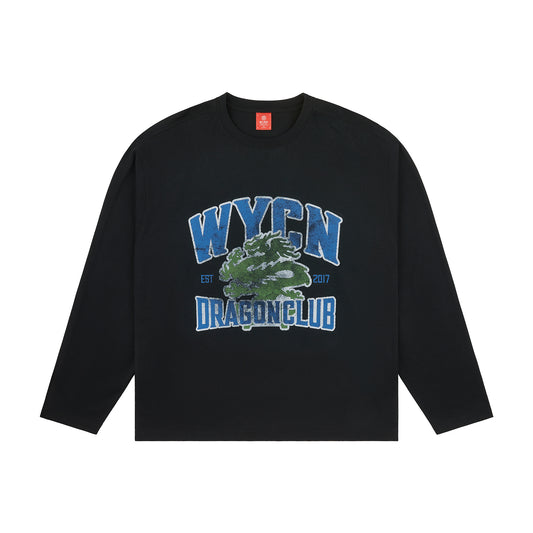 WYCN Dragon Printed Long Sleeve T-Shirt