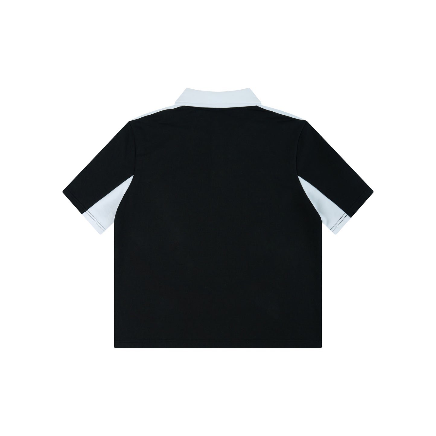 WAH YAN CHING NIN Striped Soccer Logo Polo