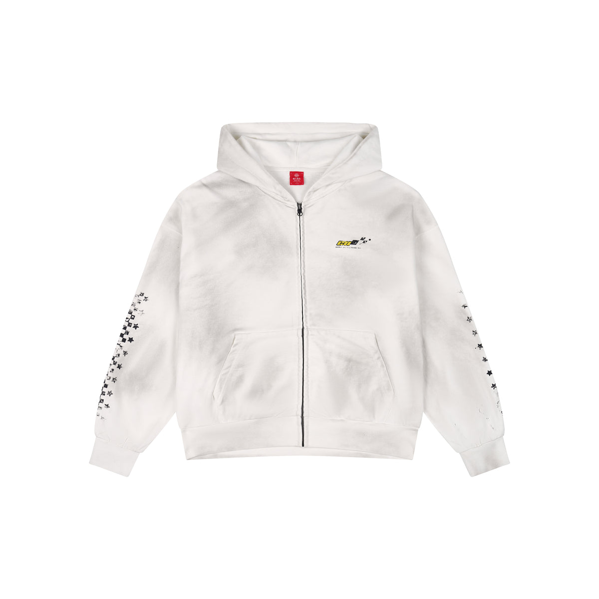 WAH YAN CHING NIN Vintage Flag Poster Washed Hoodie
