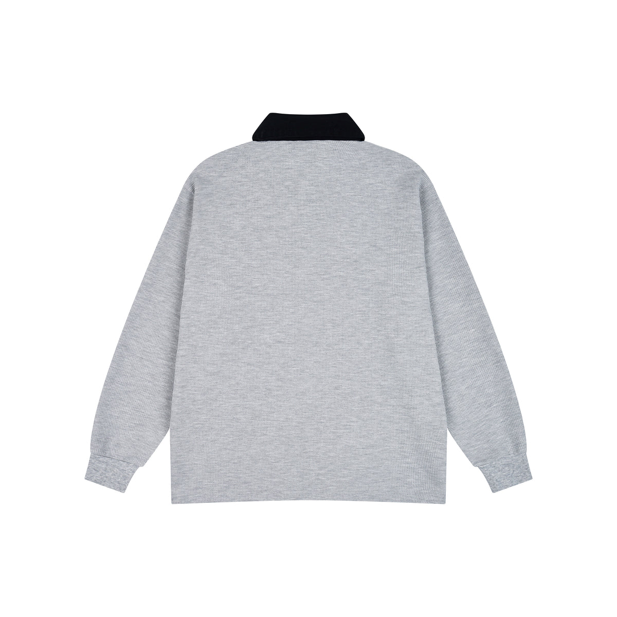 WAH YAN CHING NIN Waffle Contrast-color Long-sleeve T-shirt