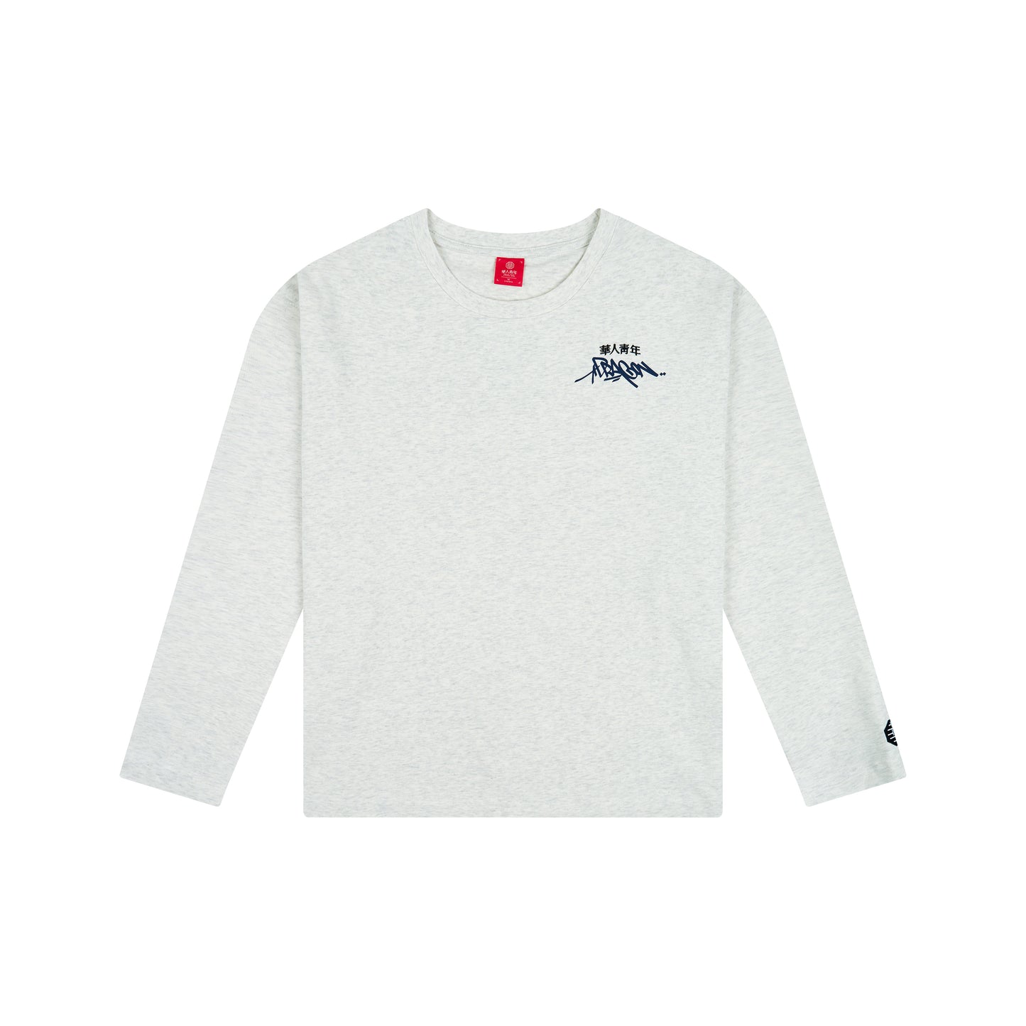 WAH YAN CHING NIN Graffiti Letter Long Sleeve T-Shirt