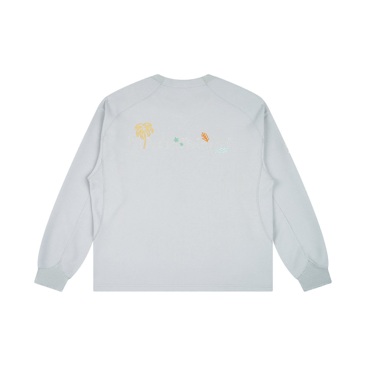 WAH YAN CHING NIN Island Series Waffle Quick Dry Long Sleeve T-Shirt