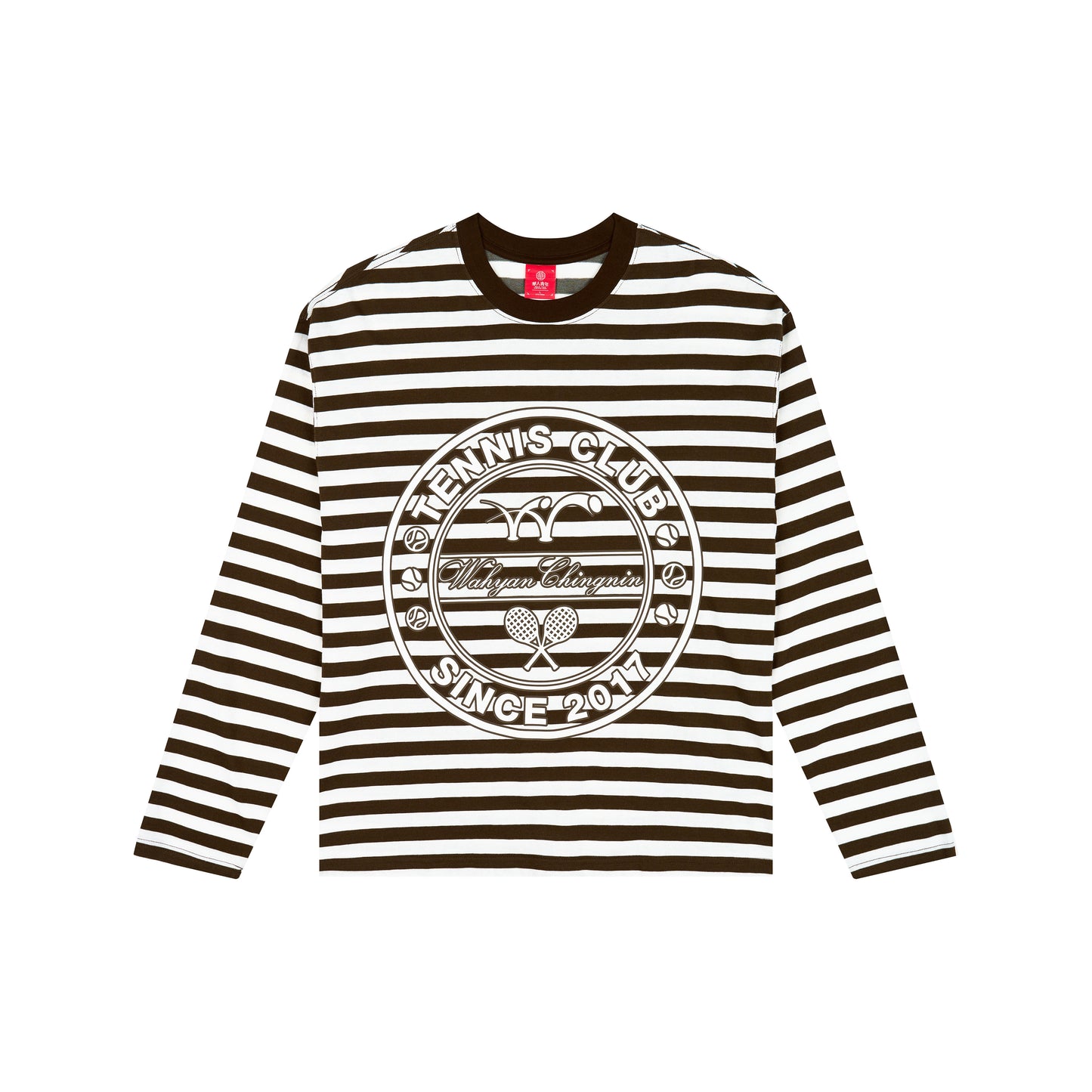 WAH YAN CHING NIN Tennis Roundel Striped Long Sleeve