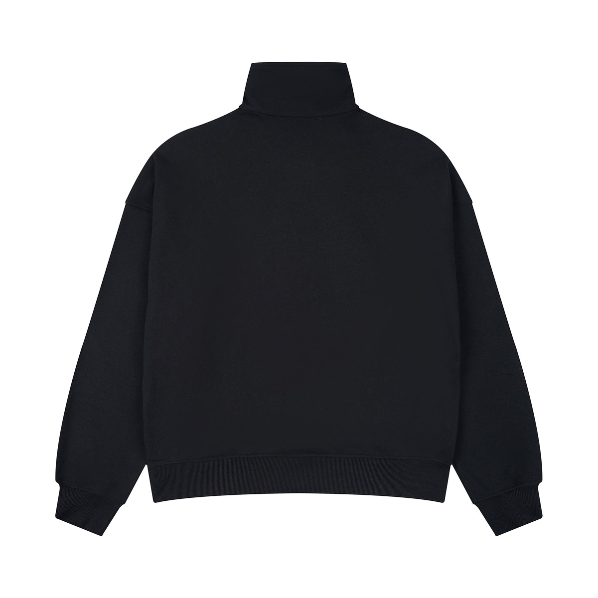 WAH YAN CHING NIN Script-letter Embroidered Half-zip Sweatshirt